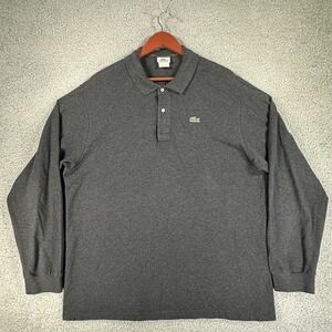 Lacoste Polo Shirt Mens XL Long Sleeve Classic Alligator Embroidered Preppy